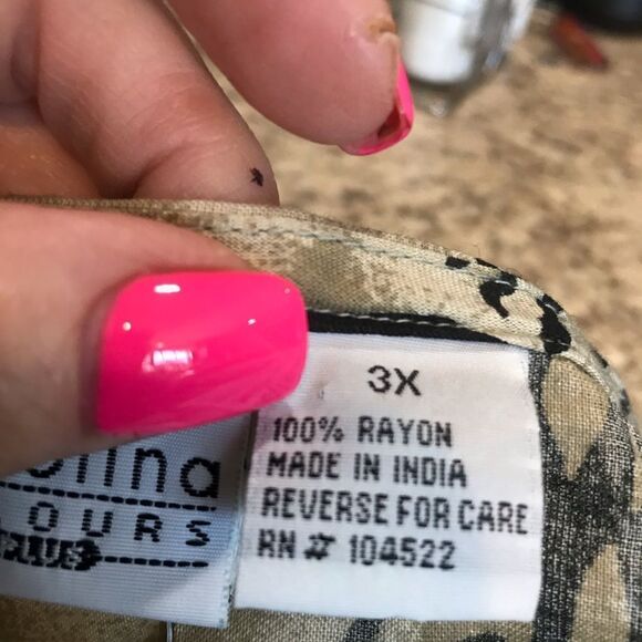 Carolina Colors Cato Blouse Size 3X - Picture 5 of 7